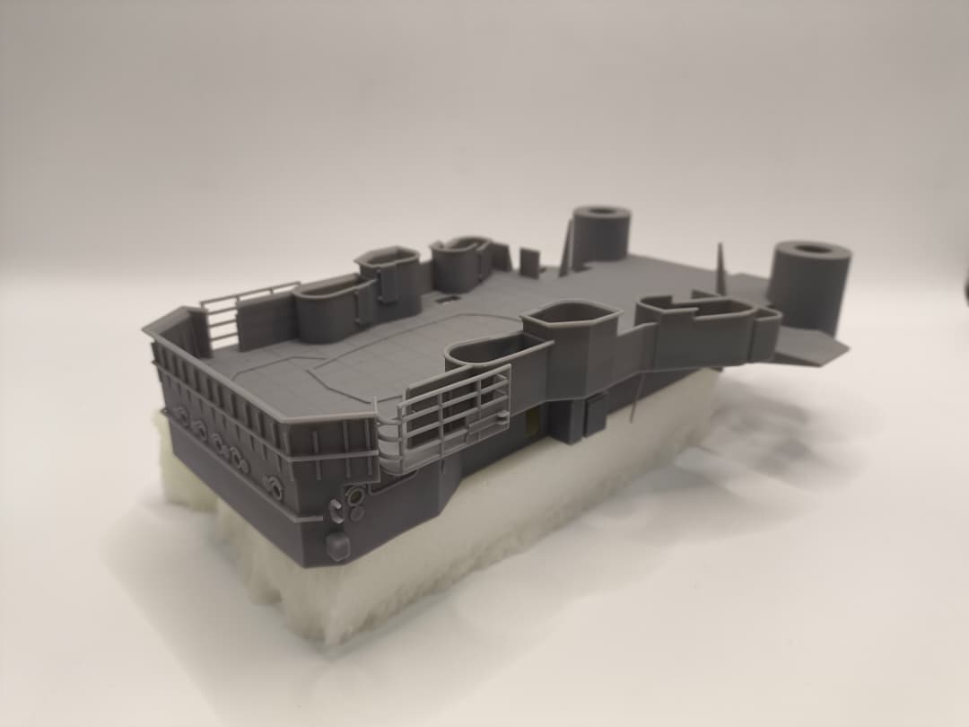 1/100 DKM Prinz Eugen Forward Deck 3 - distefan 3d print