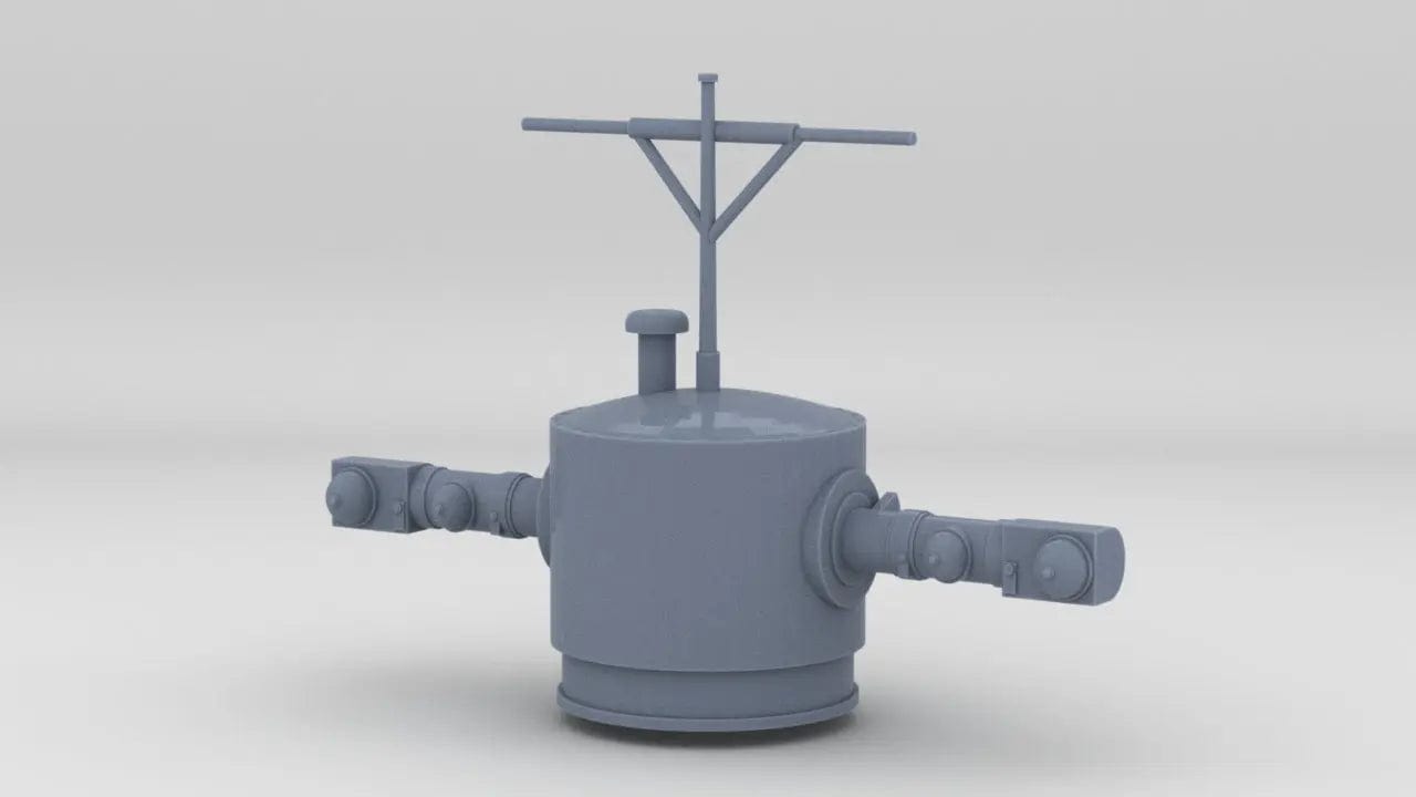 1/100 DKM Prinz Eugen Forward Deck 5 Rangefinder - distefan 3d print