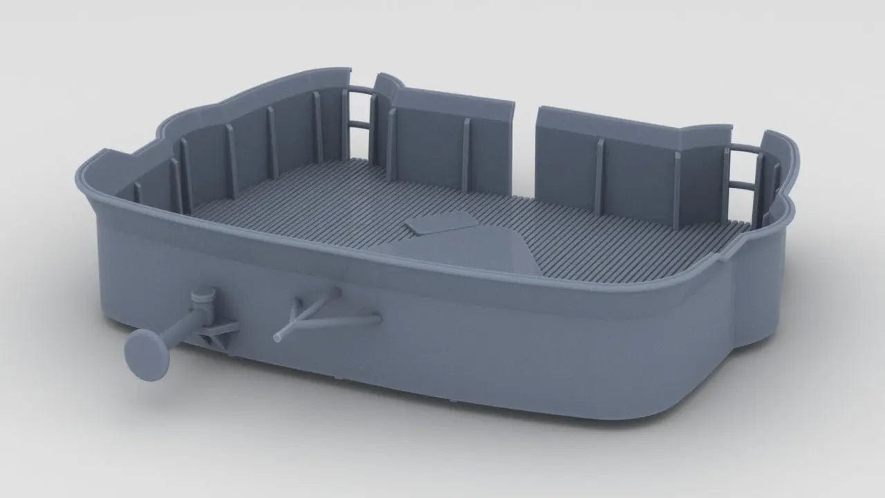 1/100 DKM Prinz Eugen Forward Deck 6 - distefan 3d print