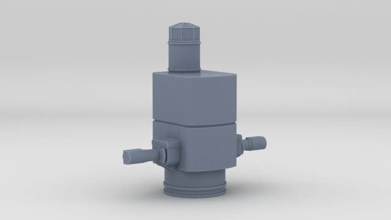 1/100 DKM Prinz Eugen Forward Deck 6 Rangefinder - distefan 3d print