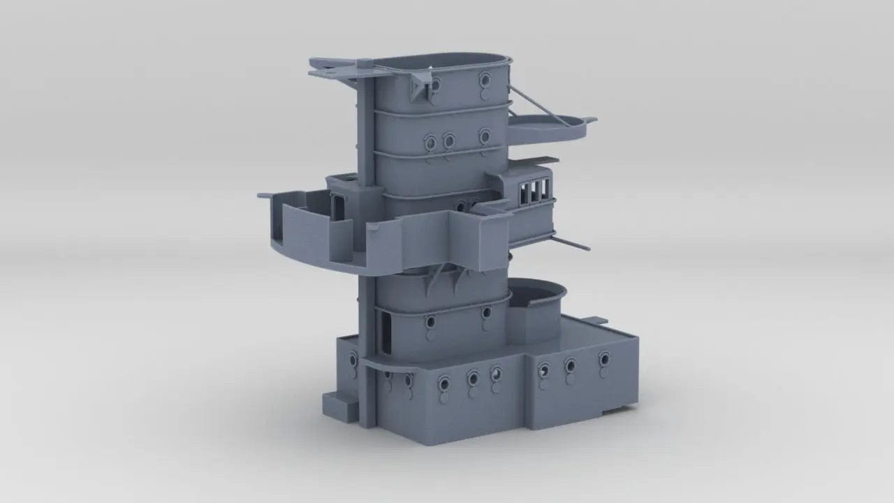 1/100 DKM Prinz Eugen Funnel - distefan 3d print