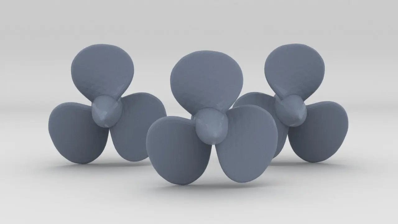 1/100 DKM Prinz Eugen Propellers w/ Central Bore Set (3pcs) - distefan 3d print