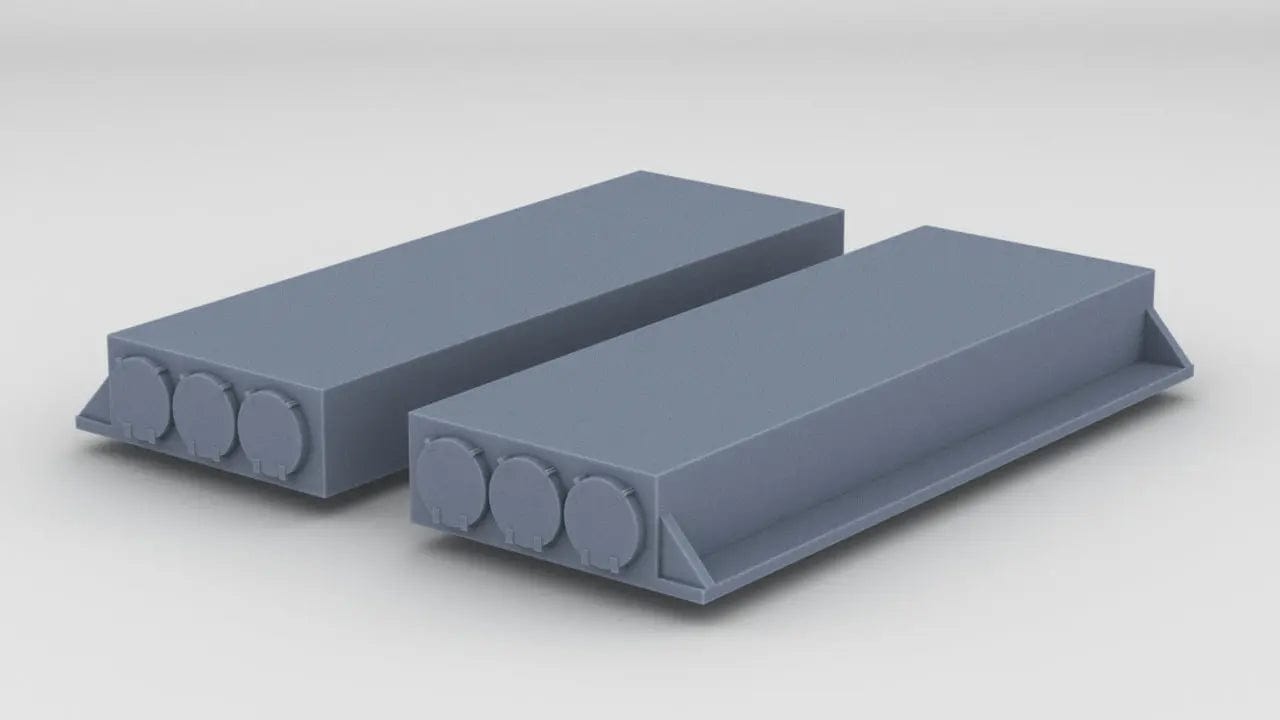 1/100 DKM Prinz Eugen Torpedo Container Set (2pcs) - distefan 3d print