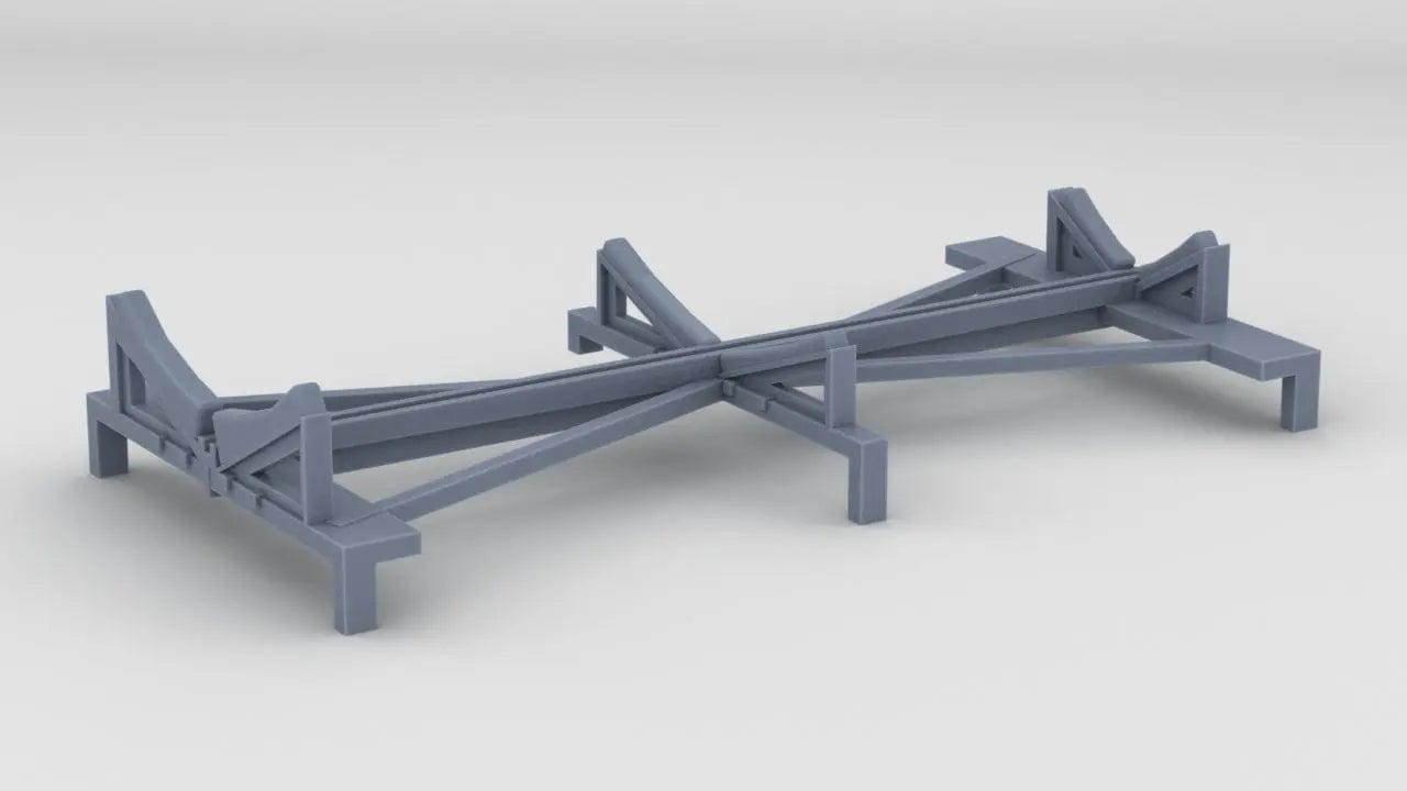 1/100 DKM Scharnhorst Funnel Assembly/Boat Racks - distefan 3d print