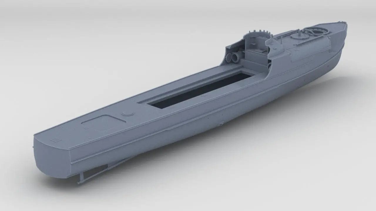 1/100 DKM Schnellboot S-100 Hull - distefan 3d print