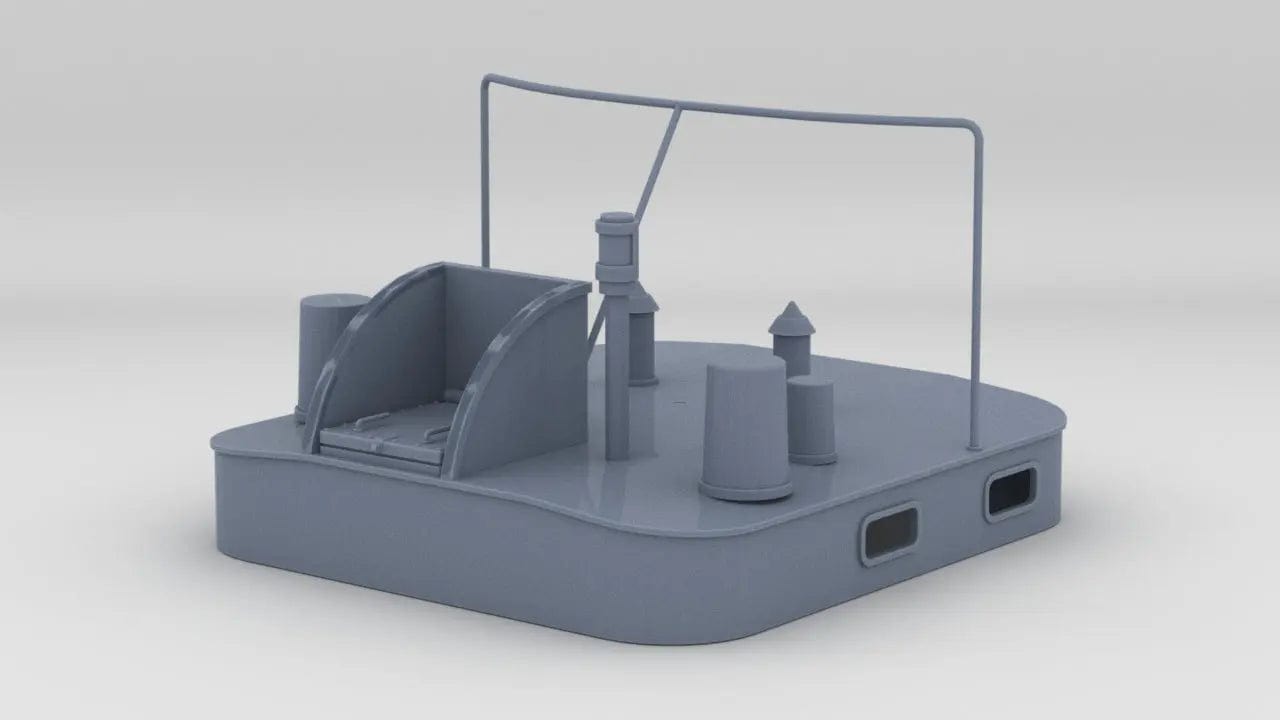 1/100 DKM Schnellboot S-100 Stern Deck - distefan 3d print