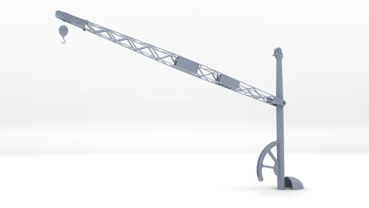1/100 IJN Aircraft Crane Kit - distefan 3d print