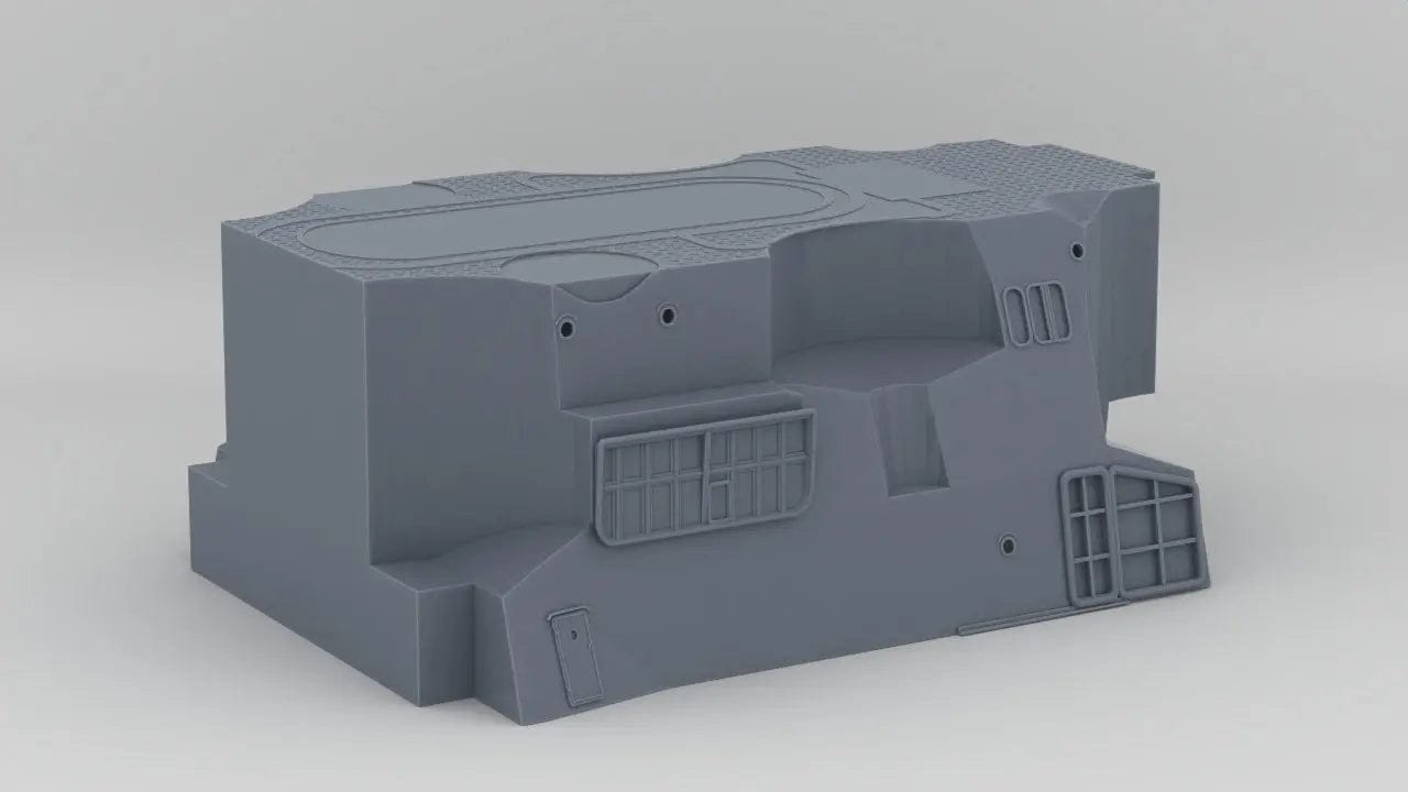 1/100 IJN Yamato Amidships Structure - distefan 3d print