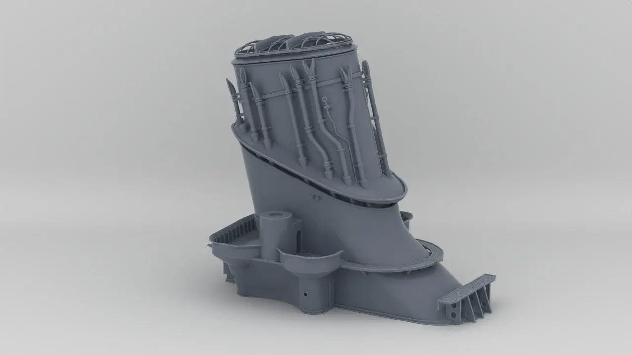 1/100 IJN Yamato Funnel - distefan 3d print