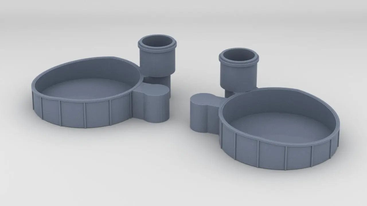1/100 Richelieu Forward 40mm Tubs Set (2pcs) - distefan 3d print