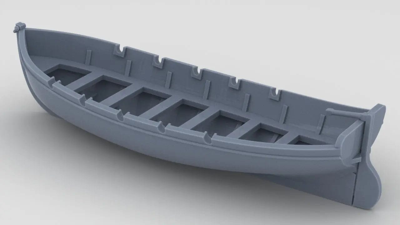 1/100 SMS Emden - Jolle Kl. II - distefan 3d print
