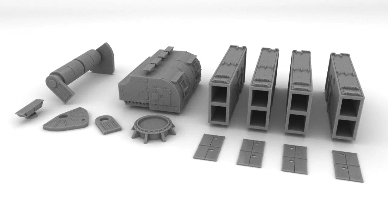 1/100 USA RUR-5A Mark 112 ASROC Launcher Kit v2 - distefan 3d print