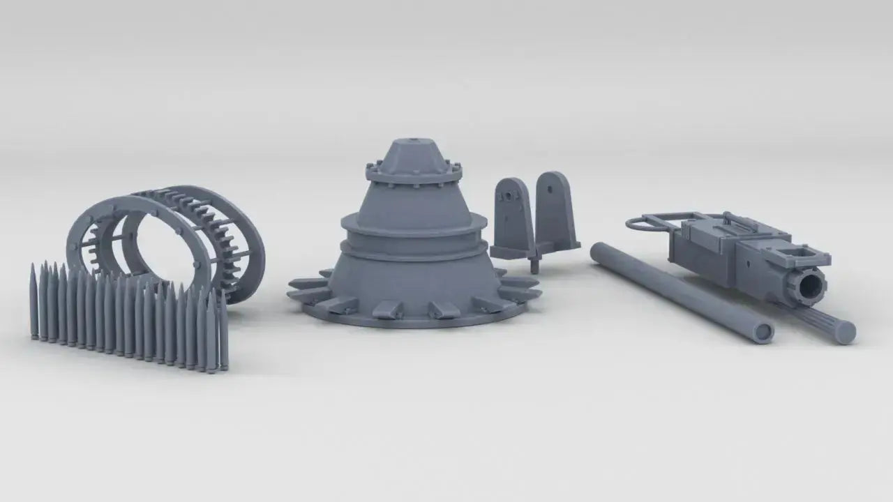 1/12 US PT Boat 37mm Cannon M9 Kit - distefan 3d print