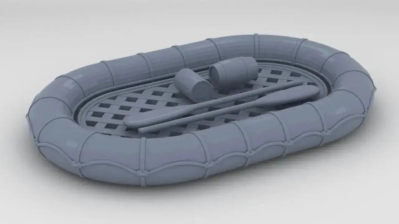 1/12 USN Life Raft Oval Kit - distefan 3d print