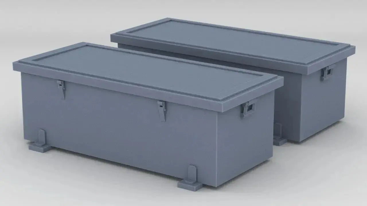 1/12 USN PT Boat 109 Ammo Locker Set (2pcs) - distefan 3d print