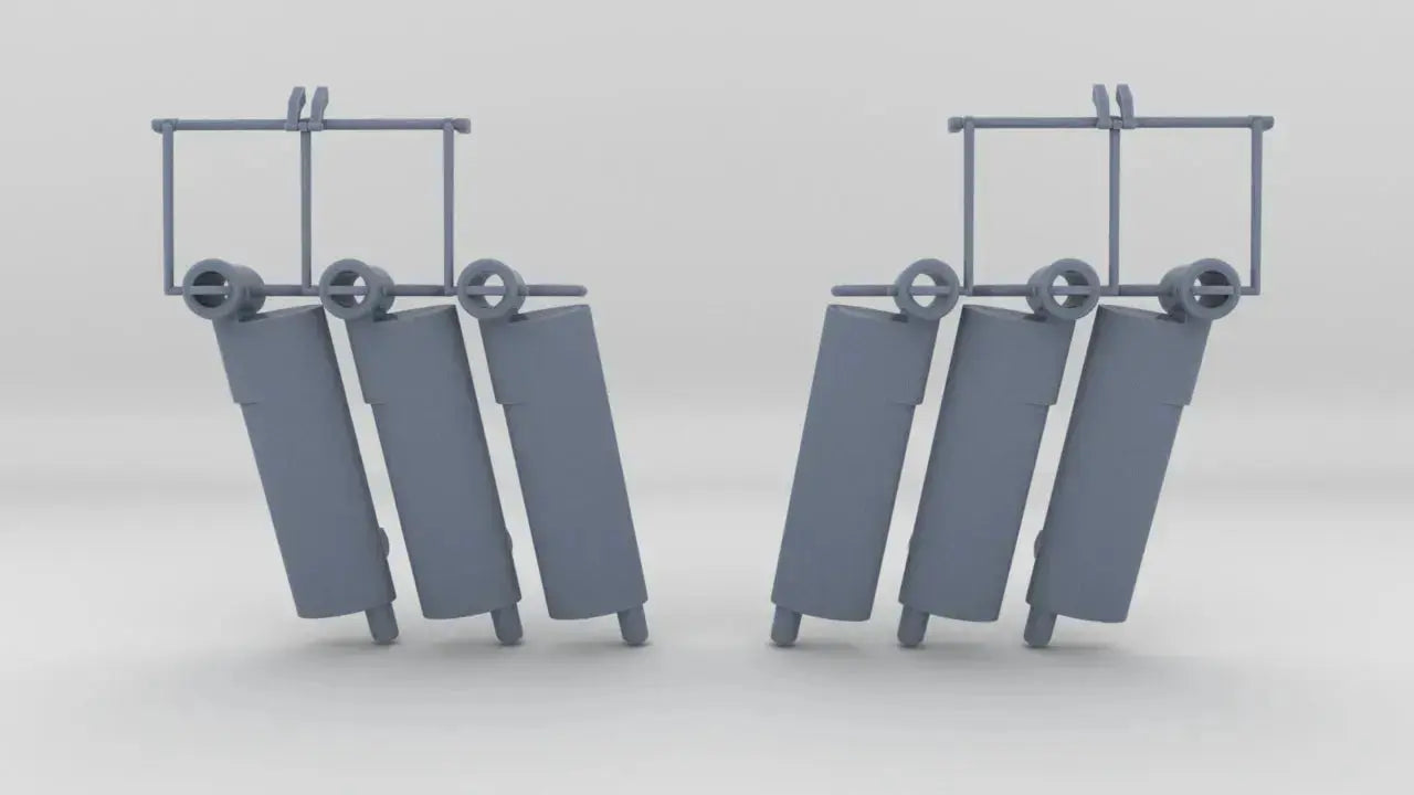 1/12 USN PT Boat 109 Mufflers Set - distefan 3d print