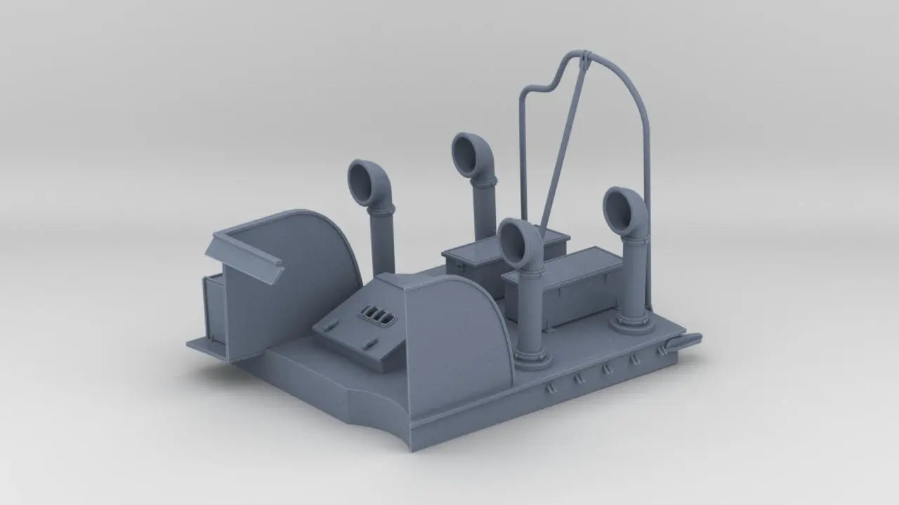 1/12 USN PT Boat 109 Engine Room Hatch Kit - distefan 3d print