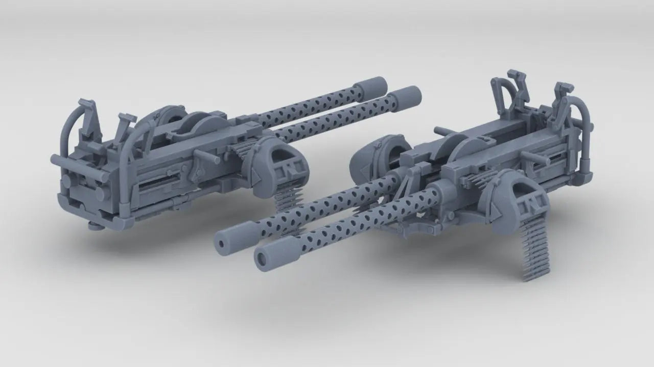 1/12 USN Twin .50-inch Browning M2 MG Set (2pcs) - distefan 3d print