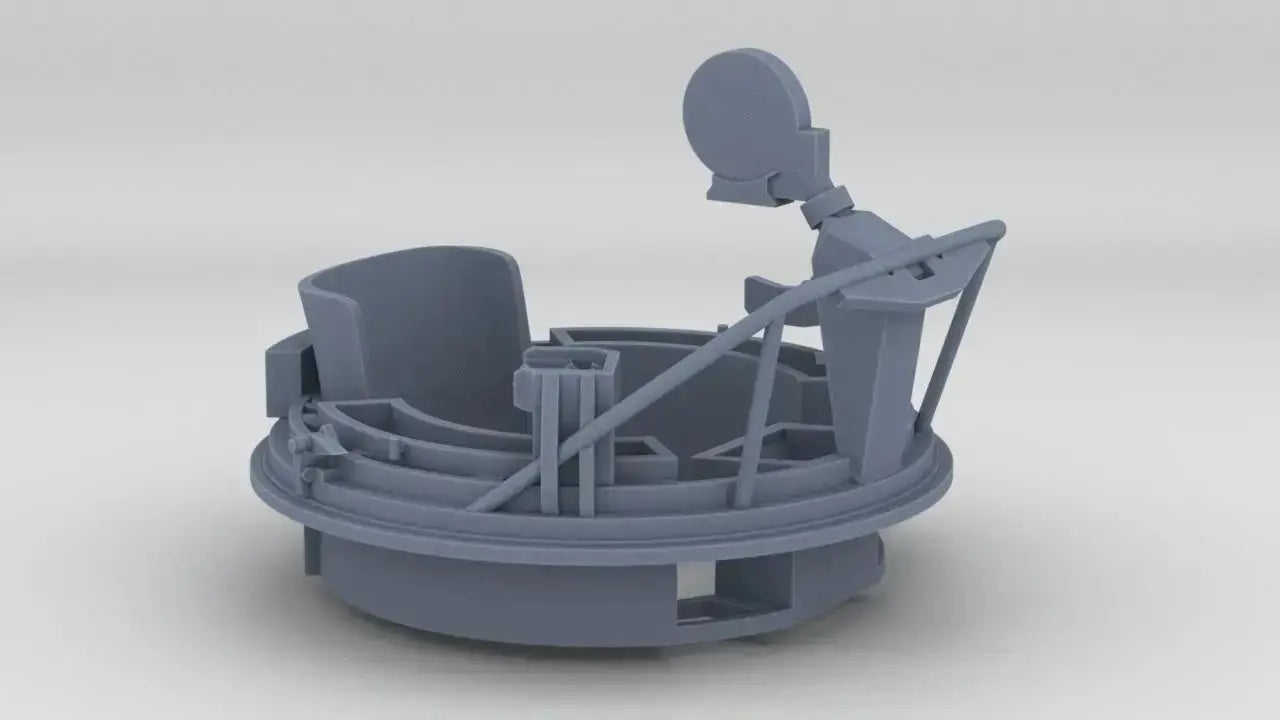 1/12 USS Elco 103 Class PT Boat Aft Turret Mount - distefan 3d print