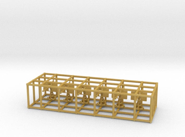 1/125 USN 20mm single Oerlikon Mk10 set 6pcs - distefan 3d print