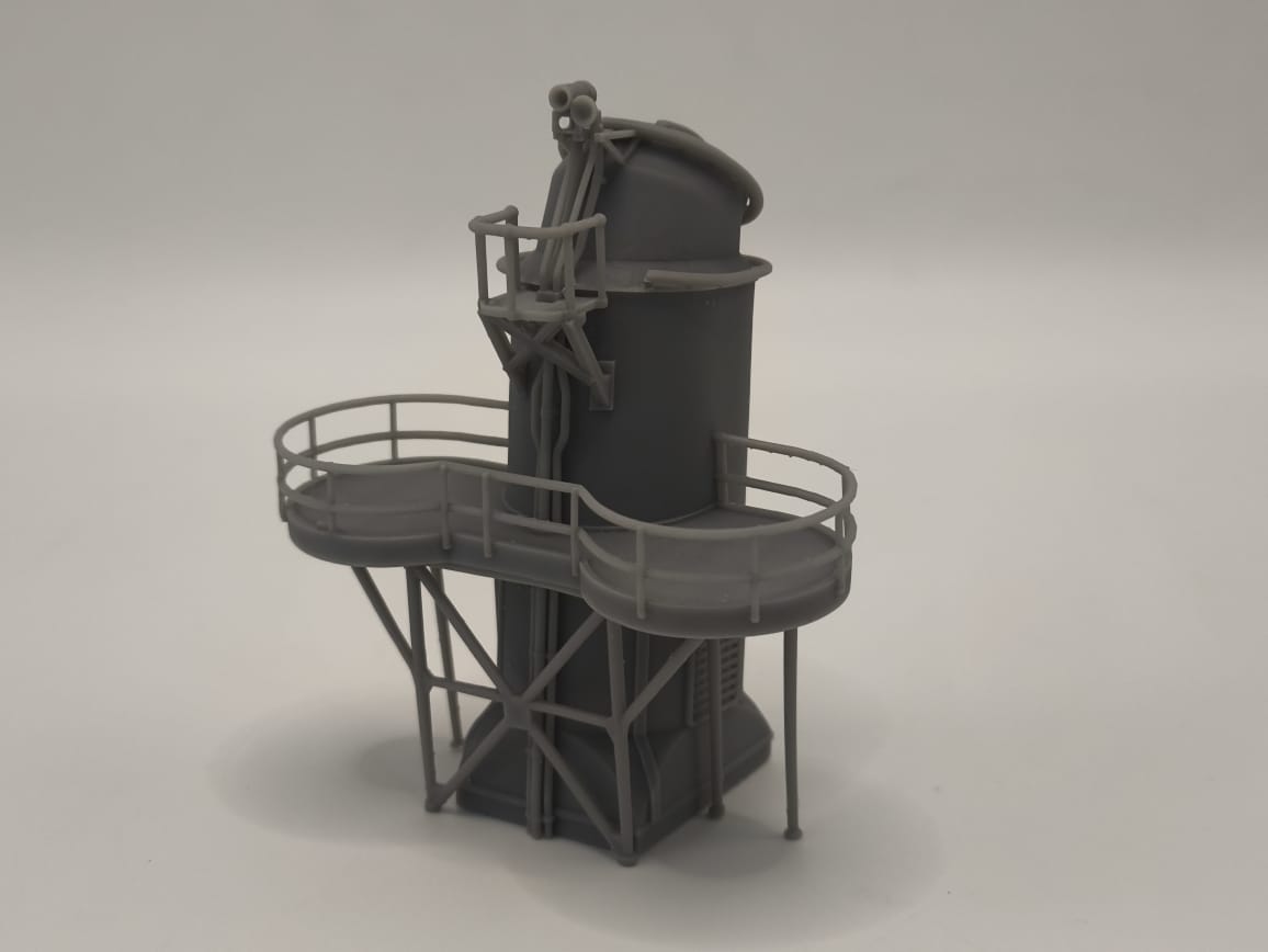 1/125 USS Fletcher Funnel 1 Searchlight Platform - distefan 3d print