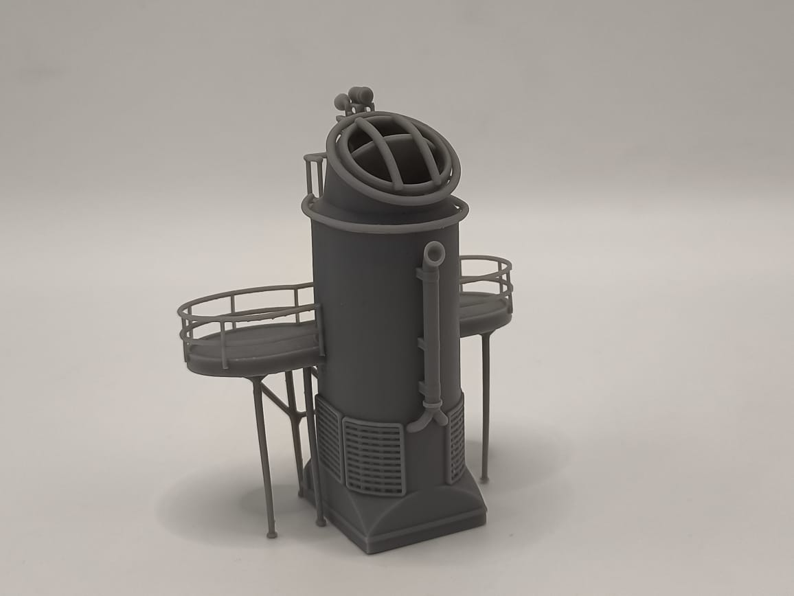 1/125 USS Fletcher Funnel 1 Searchlight Platform - distefan 3d print