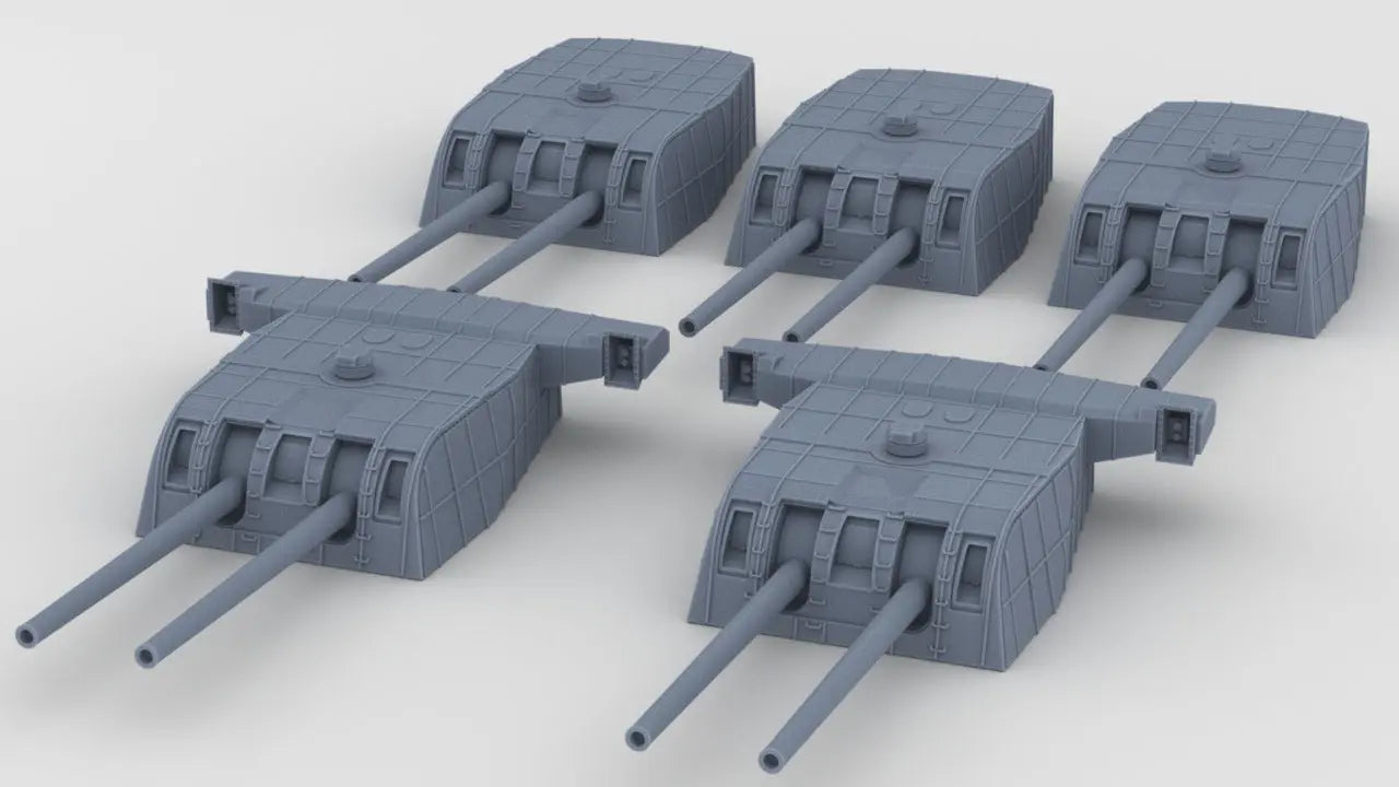 1/1250 IJN Takao 20cm/50 3rd Year Type (1944) Set (5pcs) Resin3Dinteractive