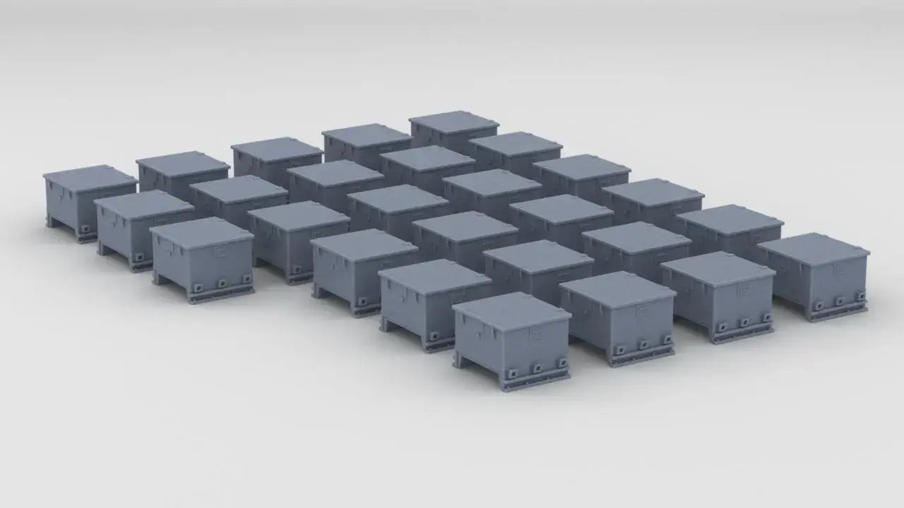 1/200 DKM 3.7 cm Ammo Locker Set (27pcs) Resin3Dinteractive