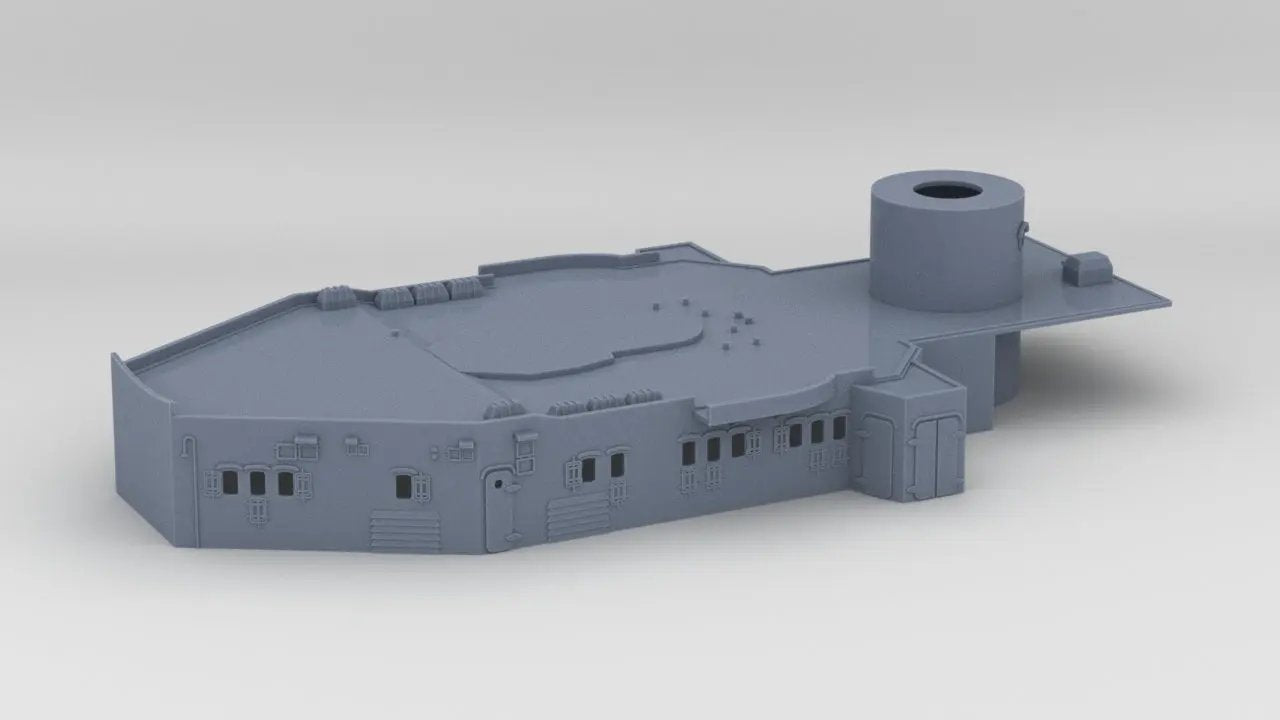 1/128 DKM Graf Spee Aft Deck 1 - distefan 3d print