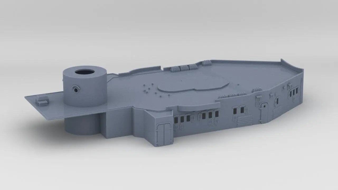 1/128 DKM Graf Spee Aft Deck 1 - distefan 3d print