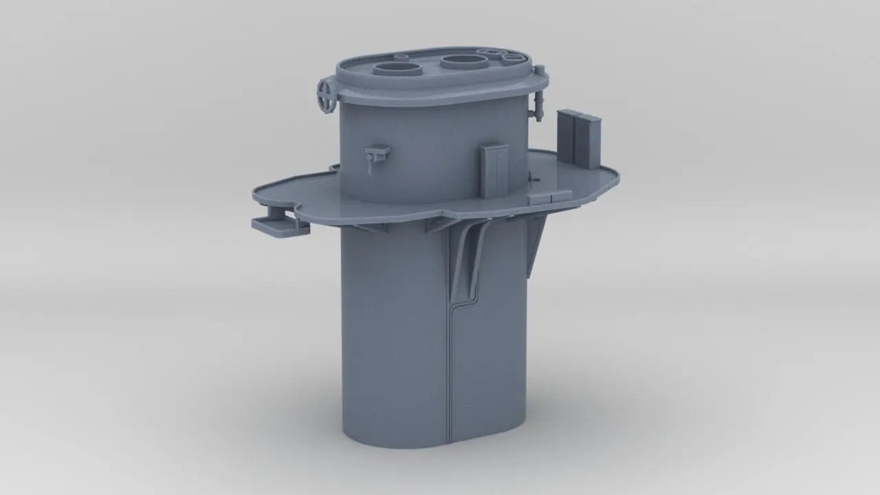 1/128 DKM Graf Spee Funnel - distefan 3d print