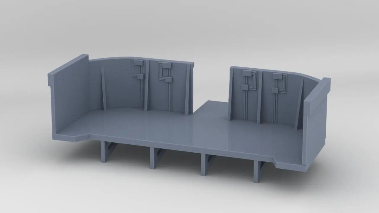 1/128 DKM Graf Spee Tower Platform - distefan 3d print