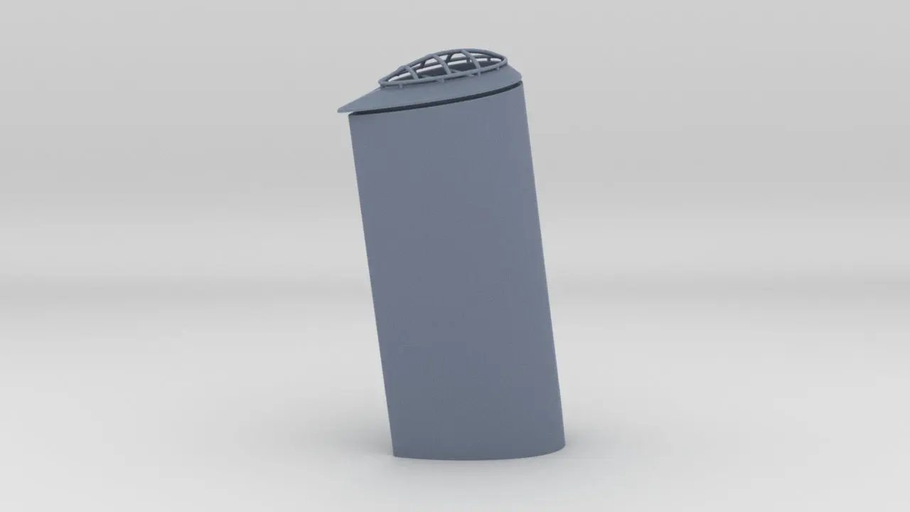 1/128 HMS Dido Aft Funnel Protosoon