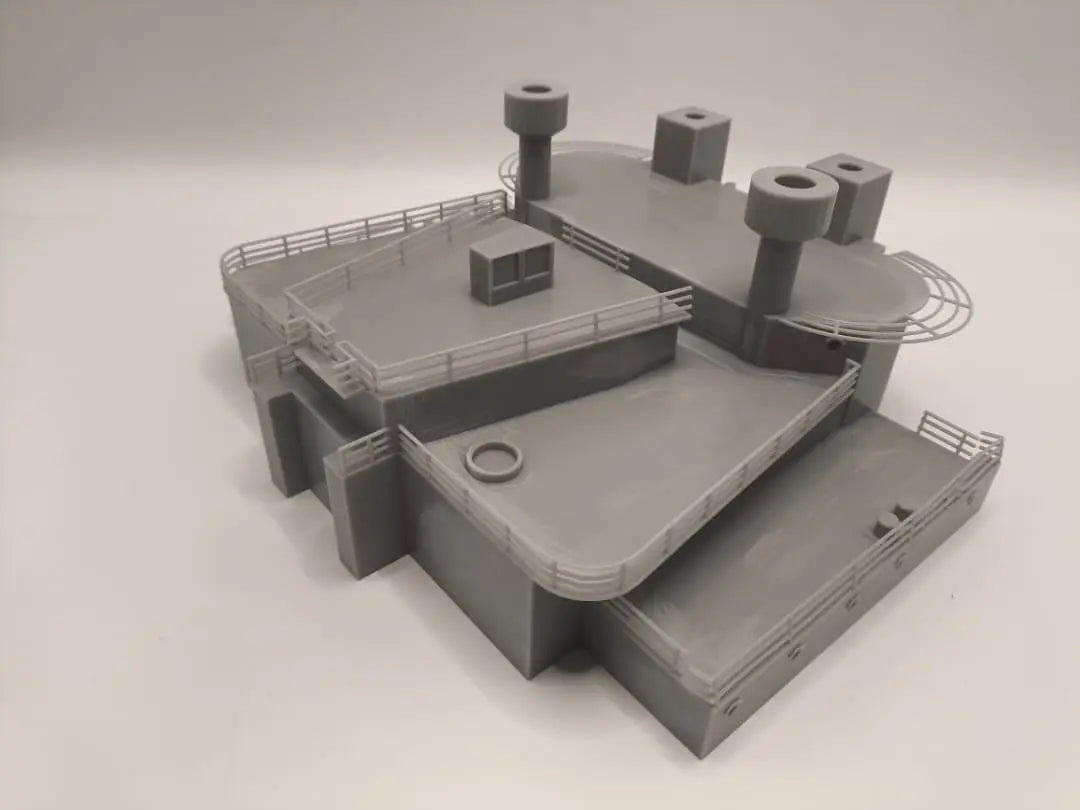 1/128 HMS Vanguard Amidships Superstructure Decks - distefan 3d print