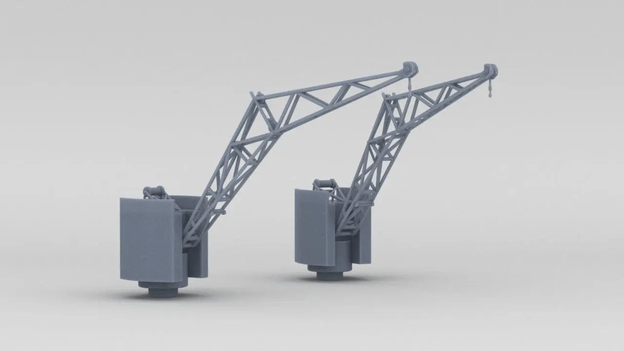 1/128 HMS Vanguard Boat Crane Set (2pcs) - distefan 3d print