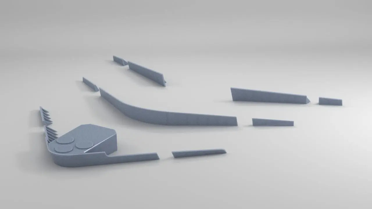 1/128 HMS Vanguard Breakwaters Set - distefan 3d print