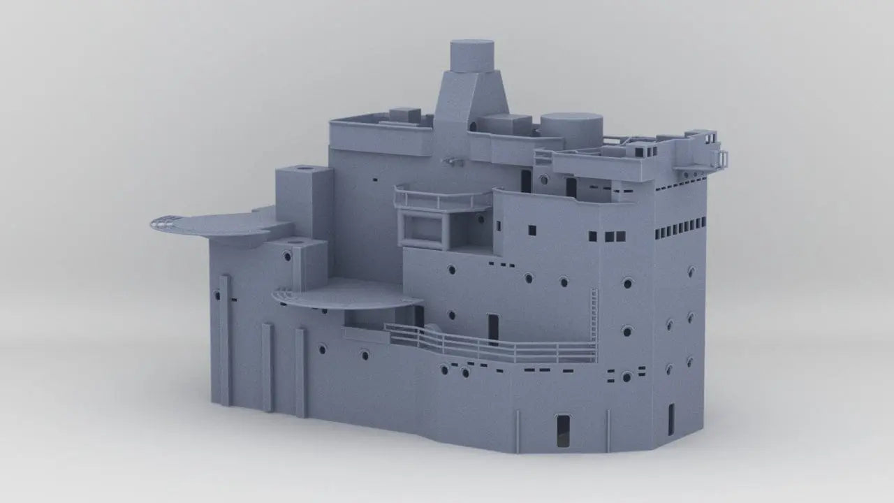 1/128 HMS Vanguard Bridge Superstructure - distefan 3d print