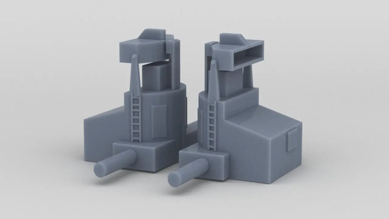 1/128 HMS Vanguard Director Control Towers Type 274 Set (2pcs) - distefan 3d print