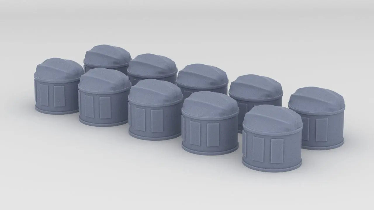 1/128 HMS Vanguard Fire Control Directors Set (10pcs) - distefan 3d print