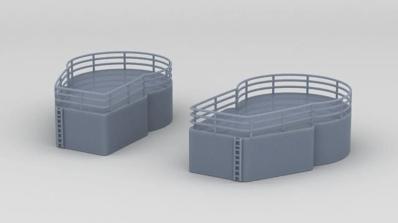 1/128 HMS Vanguard Forward Gun Platform Set (2pcs) - distefan 3d print