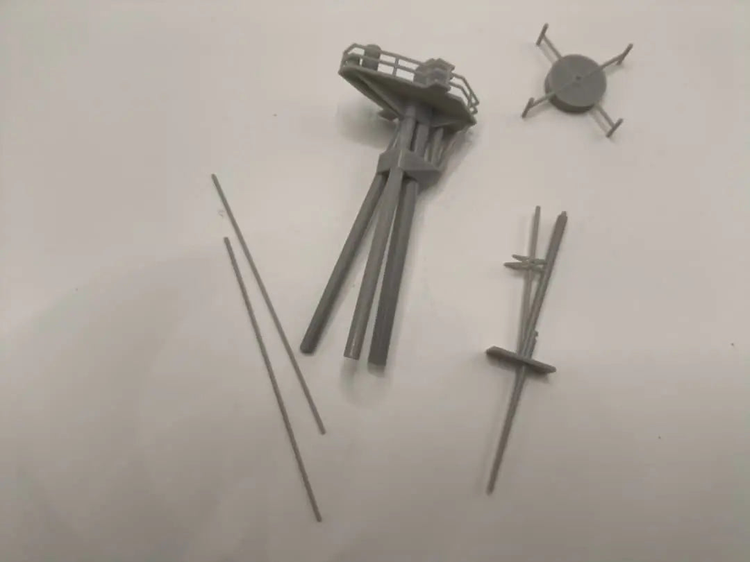 1/128 HMS Vanguard Forward Mast Set - distefan 3d print