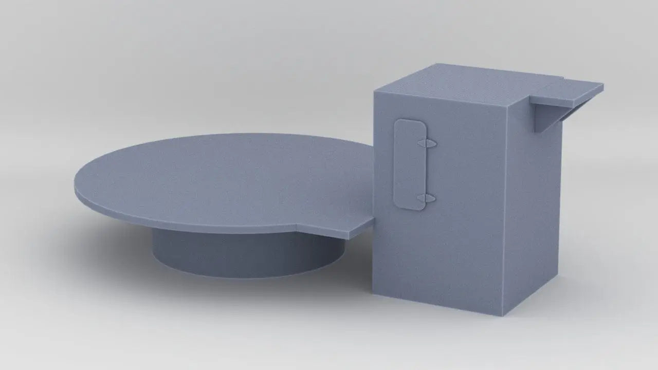 1/128 HMS Vanguard Stern Structure (for Sextuple Bofors Mounts) - distefan 3d print