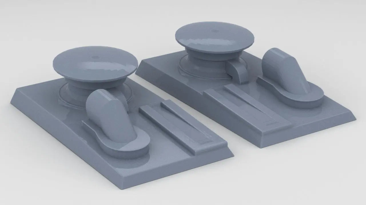 1/128 USN Wildcat Chain Pipe Set (2pcs) Resin3Dinteractive