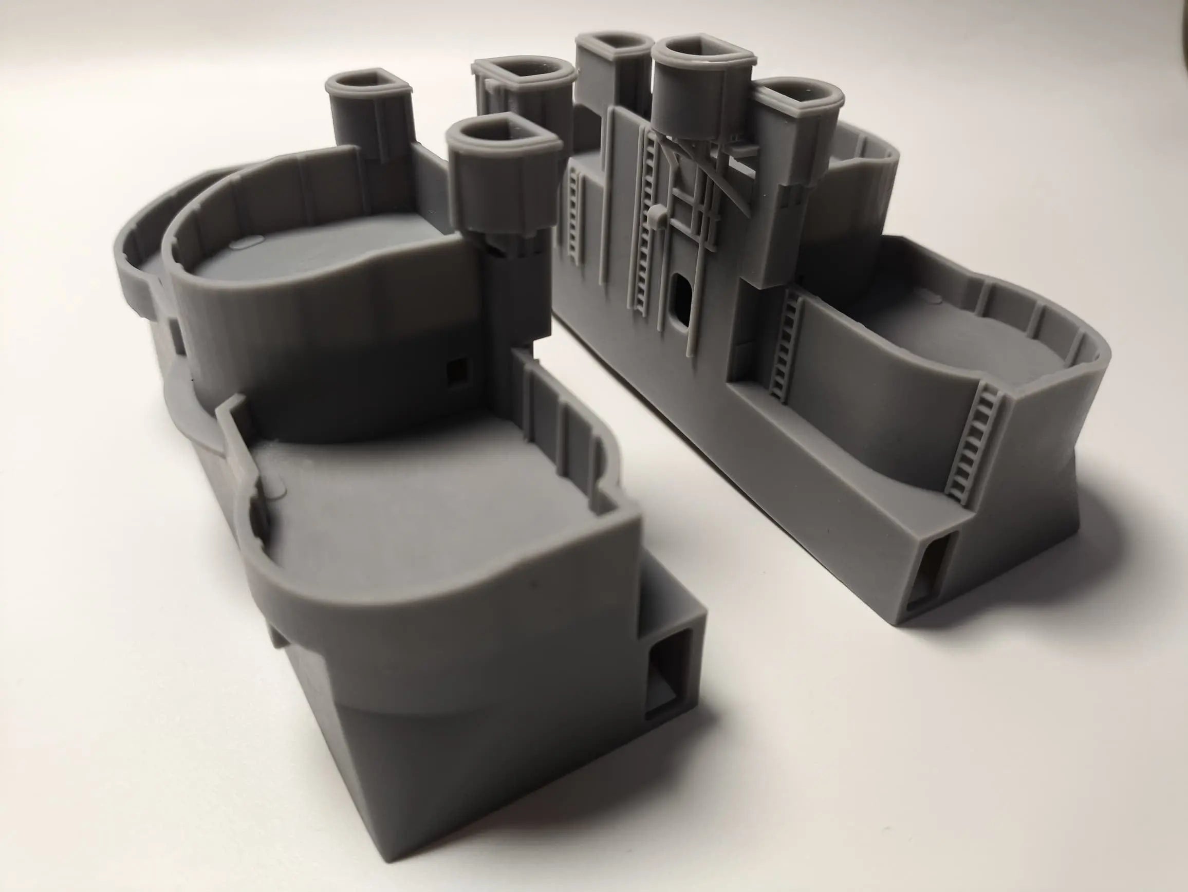 1/128 USS Missouri (BB-63) Amidships 40mm Tubs Set Resin3Dinteractive