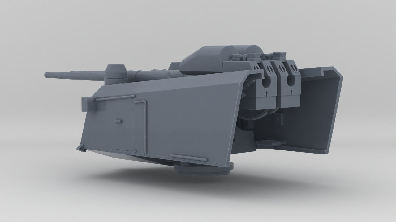 1/128 DKM 10.5cm SK C/33 Twin Gun Resin3Dinteractive