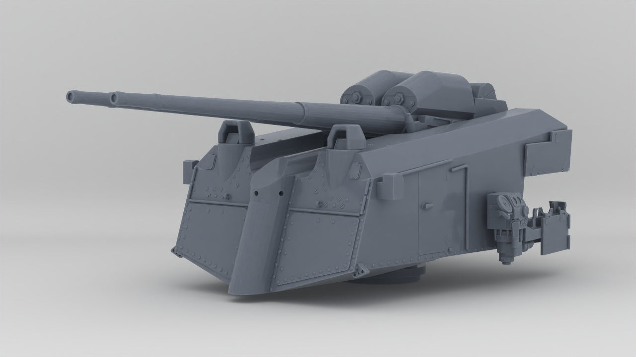 1/128 DKM 10.5cm SK C/33 Guns in the Dopp L C/31 GE Twin Mount Protosoon