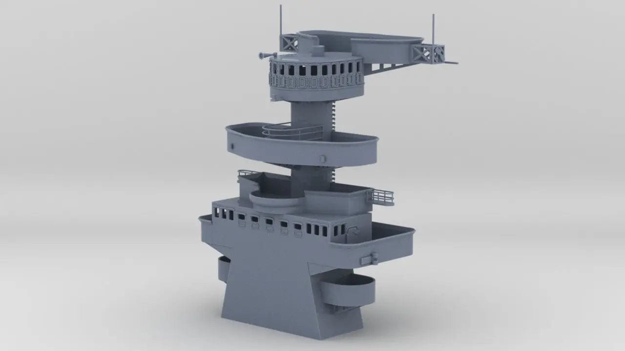 1/128 DKM Admiral Scheer Tower - distefan 3d print
