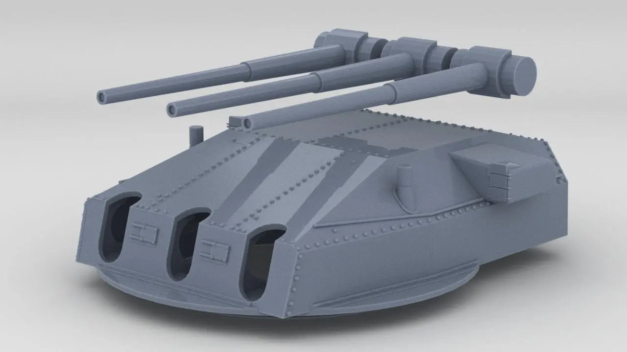 1/128 DKM Graf Spee 28cm/52 (11in) SK C/28 Turret - distefan 3d print