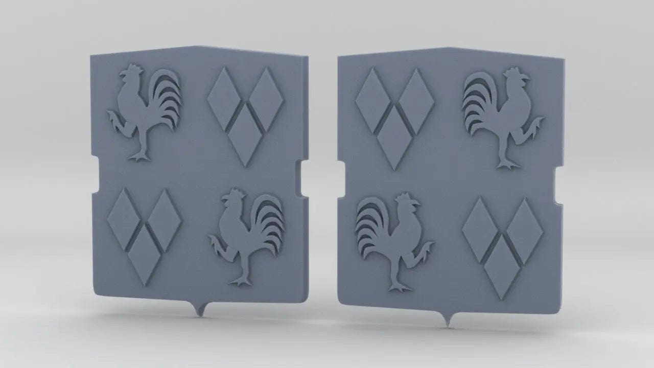 1/128 DKM Graf Spee Bow Motif Set (2pcs) - distefan 3d print