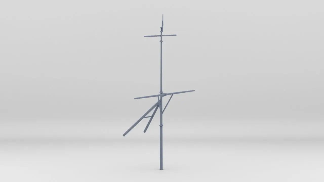 1/128 DKM Graf Spee Funnel Mast - distefan 3d print